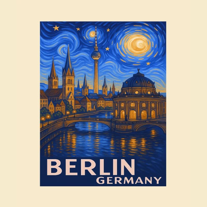 Berlin Nachthimmel Stadtmotiv