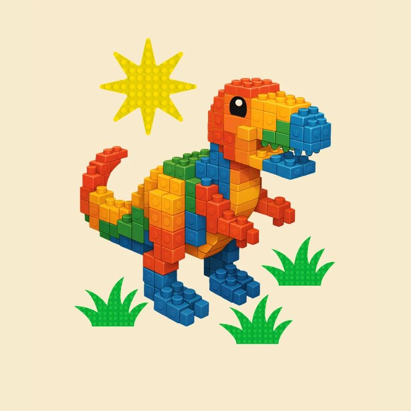 dinosaure fait de briques Creative Block Builder