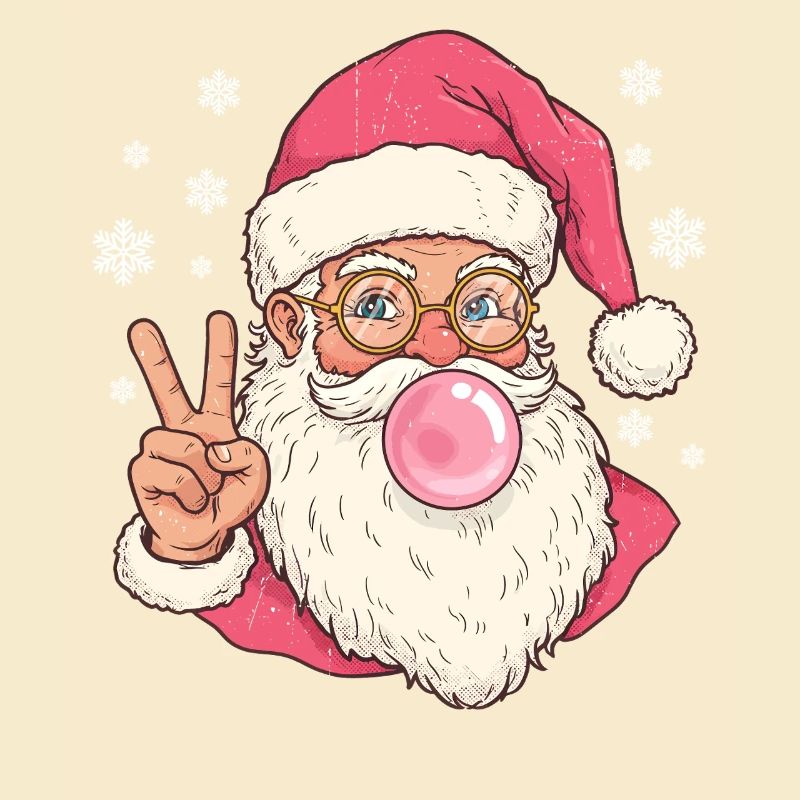 Weihnachtsmann Bubble Gum