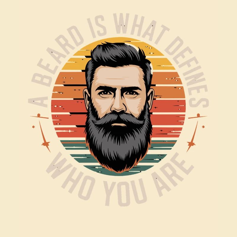 Une barbe définit qui vous êtes Style rétro