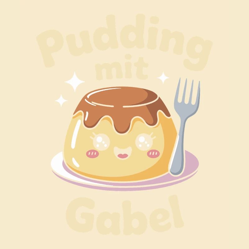 Pudding Mit Gabel