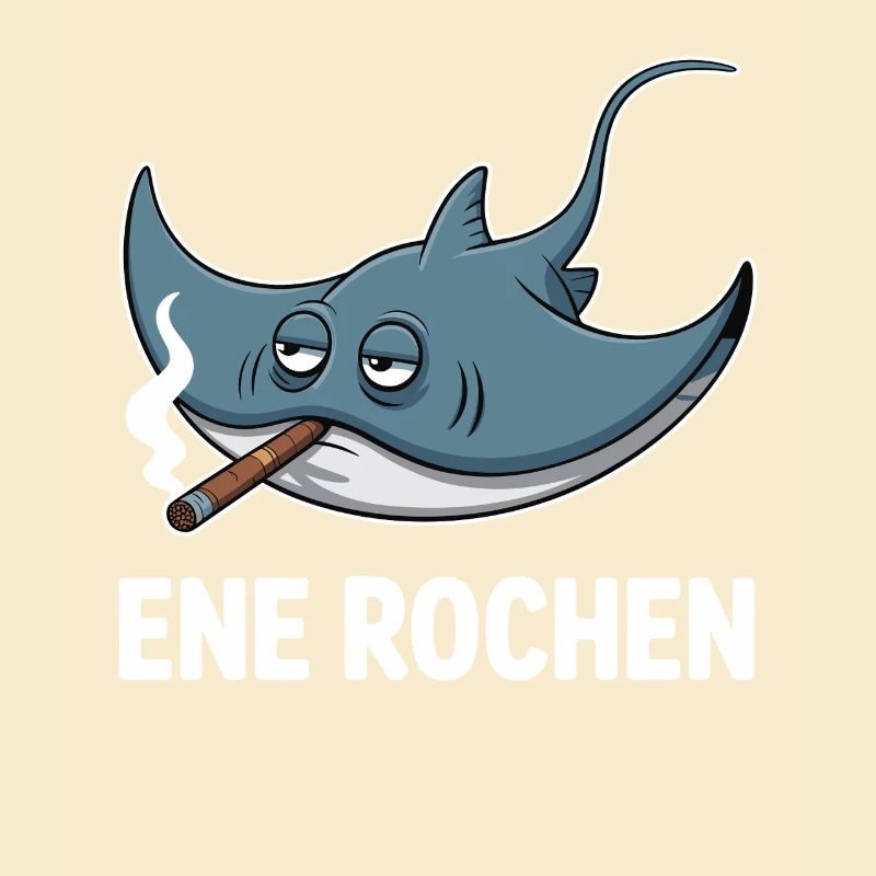 Ene Rochen Raucher Spruch Zigarette Kippe Rauchen