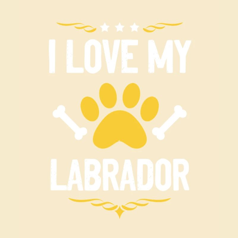 Ich liebe Labrador Pfote