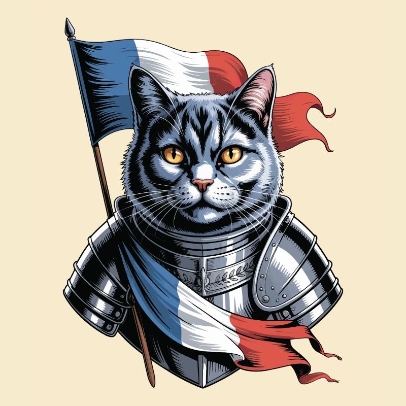 Frankreich Katze Ritter