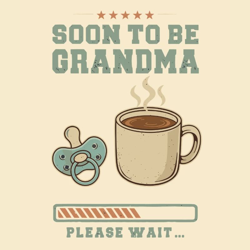 Werdender Oma loading zukünftige Großmutter