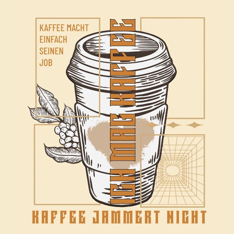 Kaffee Macht Einfach Seinen Job Retro