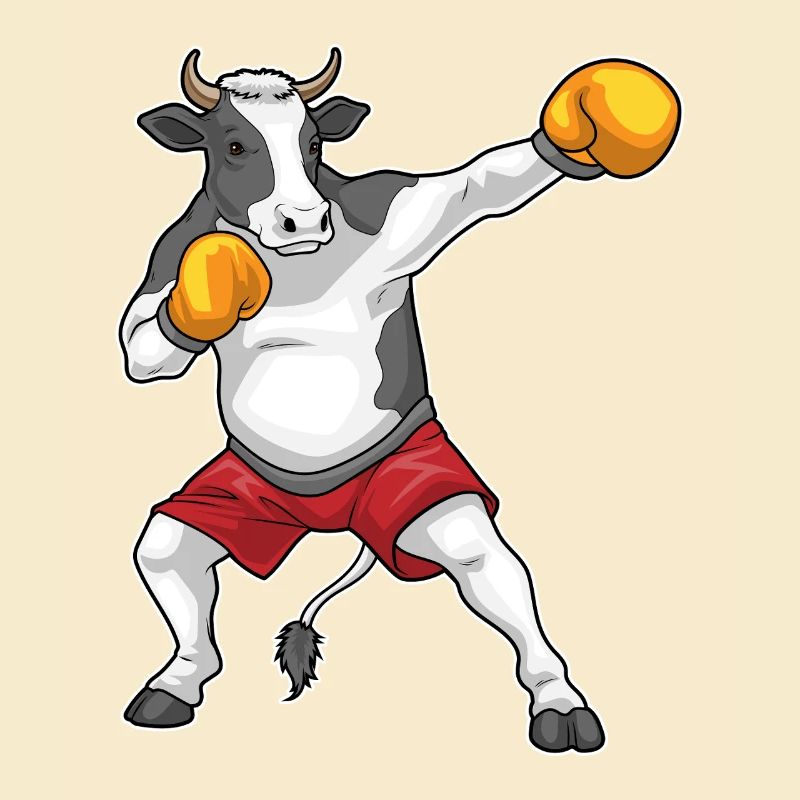 Kuh Boxer Boxhandschuhe Boxen