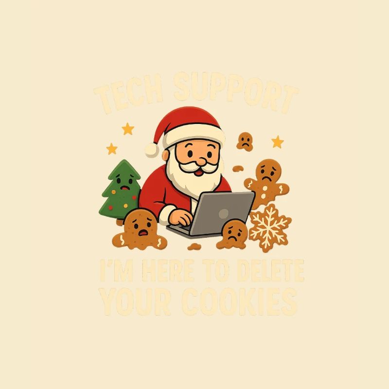 Tech Support I'm Here To Delete Your Cookies