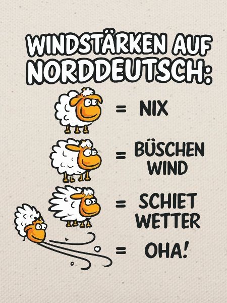 Norddeutsche Windstärken Schäfchen