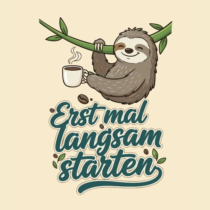 Slow Start Sloth Coffee
