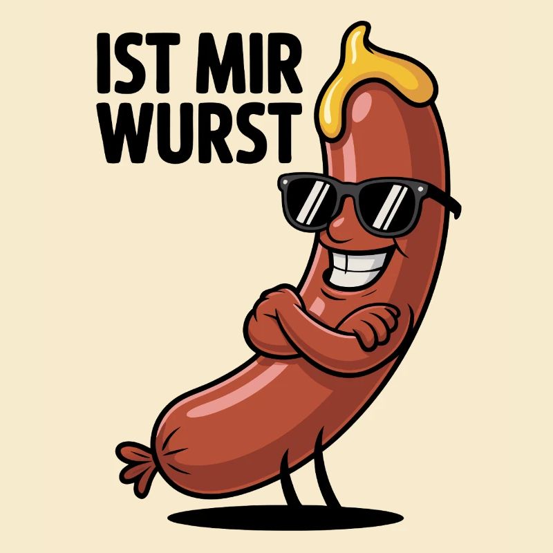 Wurstheld mit Sonnenbrille