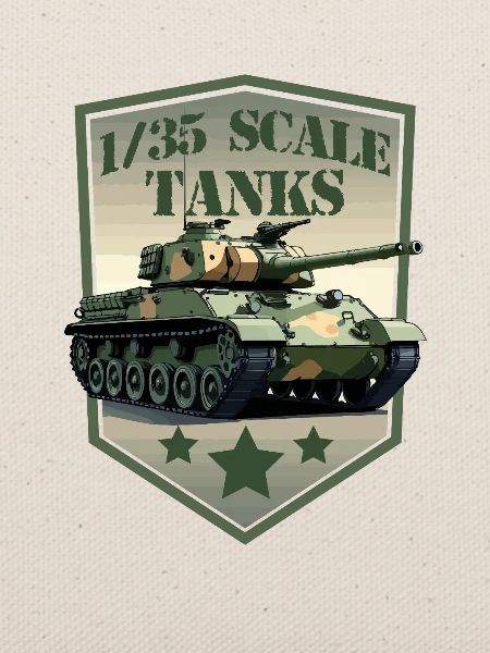 Panzer im Maßstab 1:35 Patch Schild