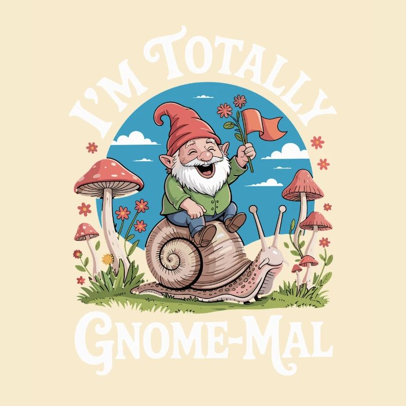  Ich Bin Total Gnome-Mal: Witziger Gartenzwerg mit