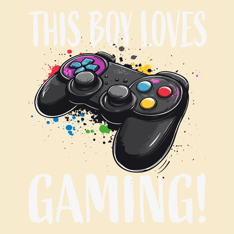 Junge liebt Gaming Controller