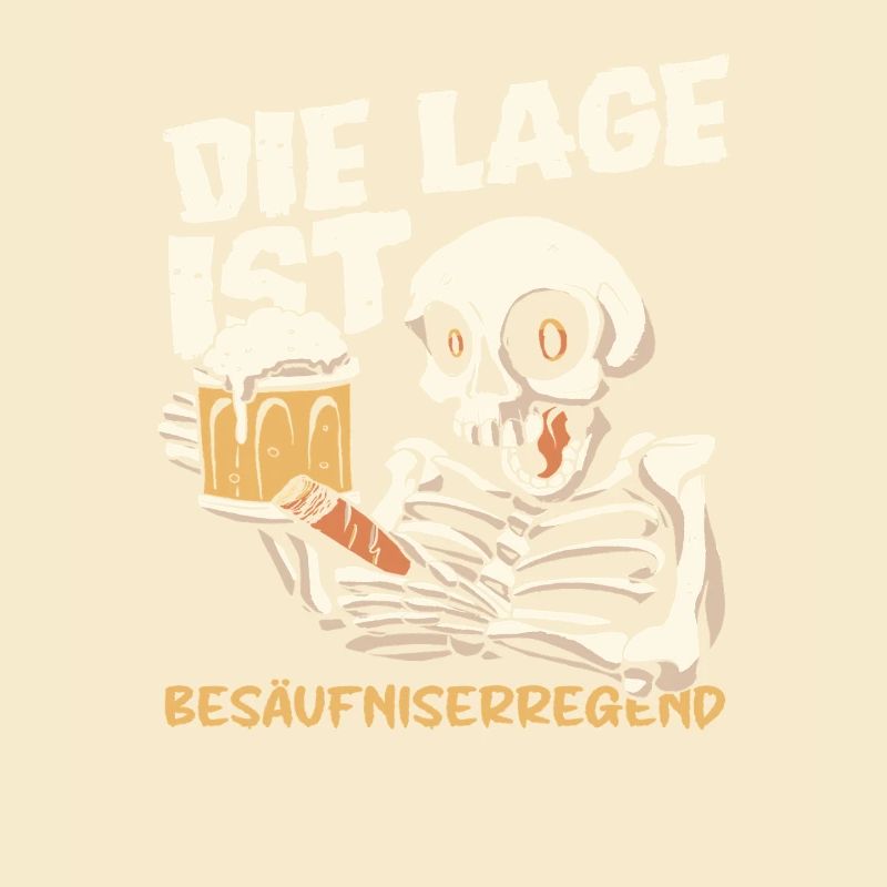 The situation is drunken, skeleton