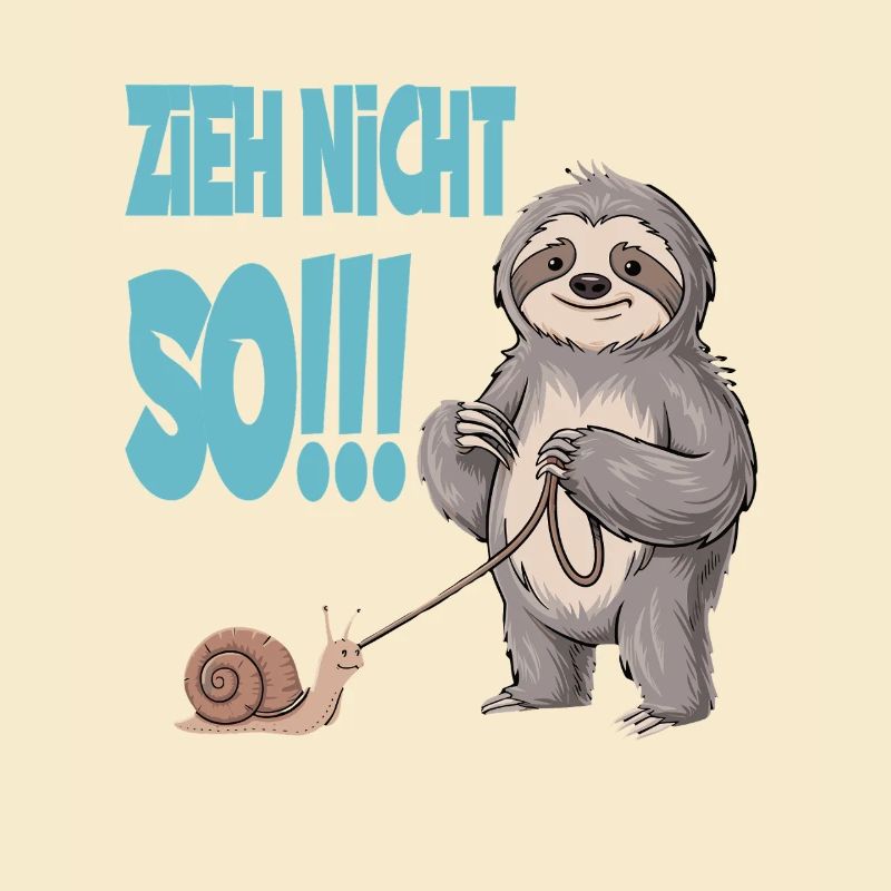 Don't pull so sloth with snail funnier