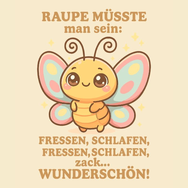 Raupe Spruch – Zack Wunderschön