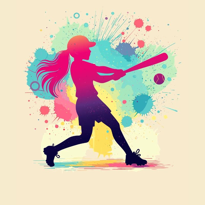 Joueuse de softball, softball, joueuse de softball