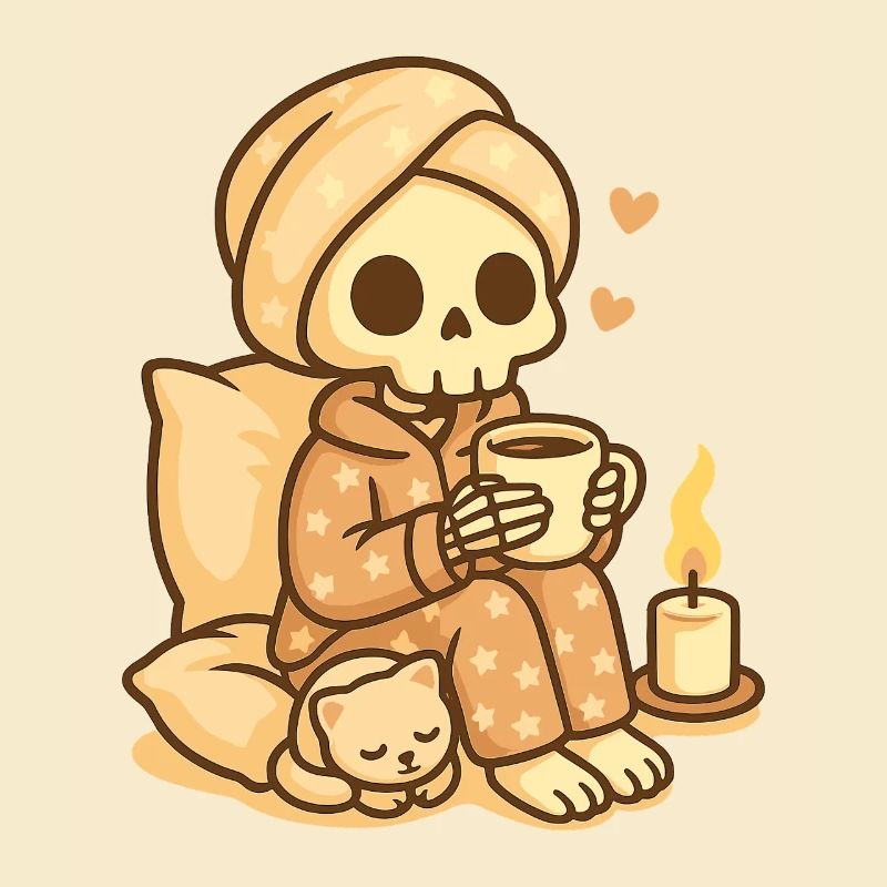 Squelette de pyjama douillet – Chaleureux et mignon