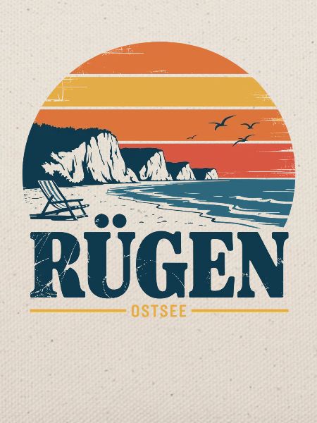 Rügen Ostsee Retro Geschenk