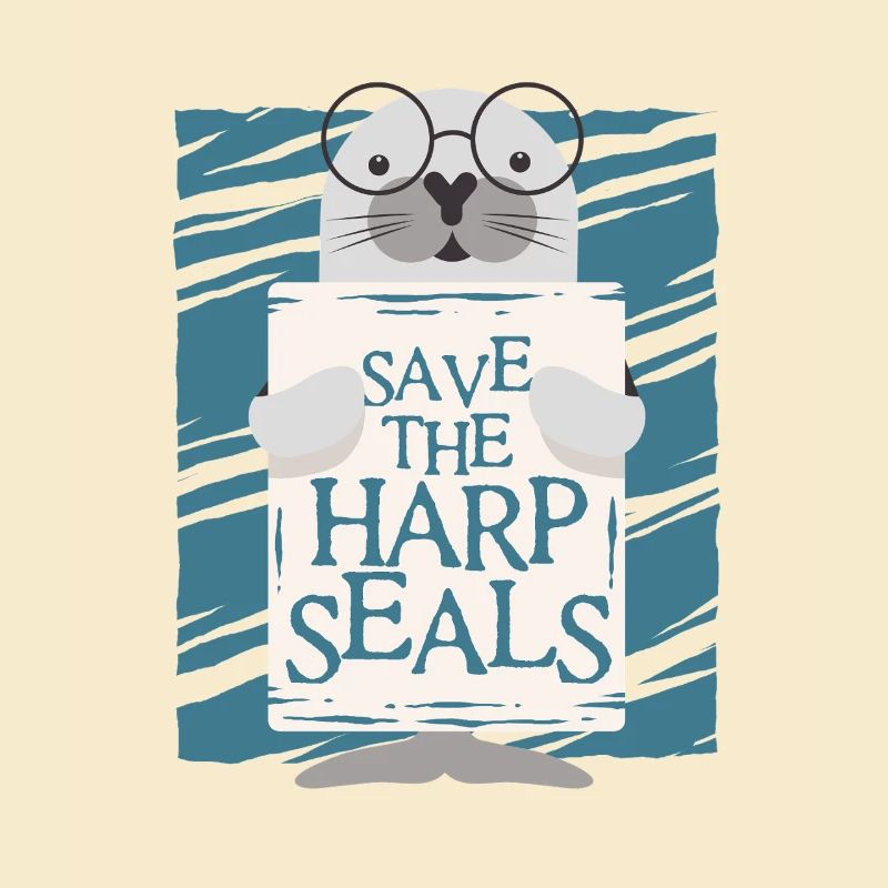 Sattelrobbe Robben Save The Harp Seals