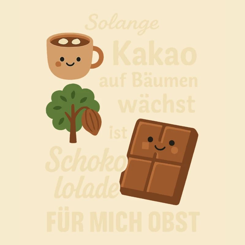 Chocolate is Fruit – Funny Cocoa Motif