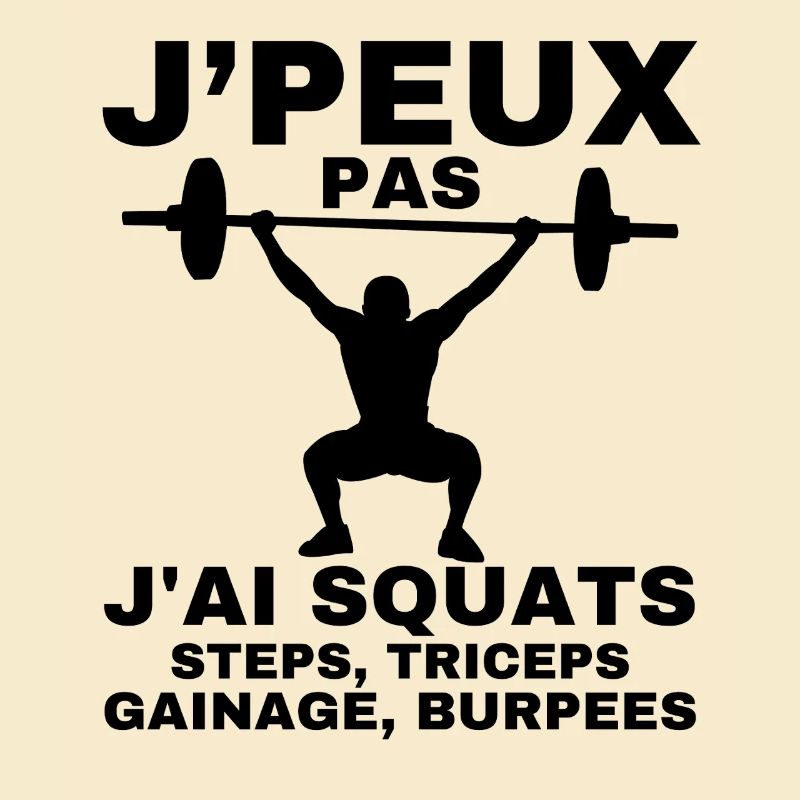 Je peux pas j'ai squats steps, triceps, ganage