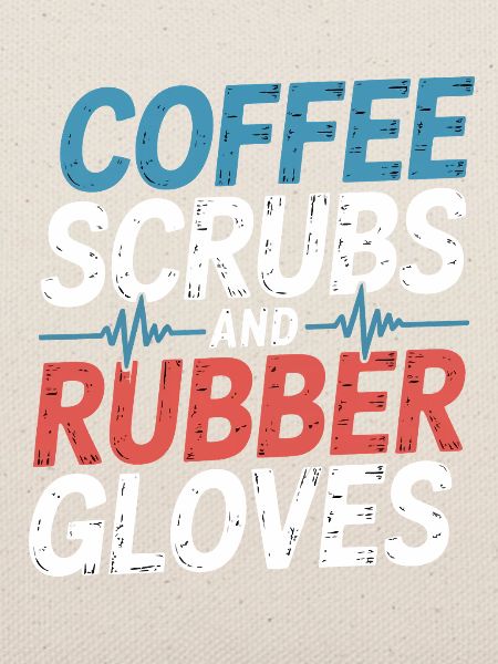 Kaffeepeeling und Gummihandschuhe