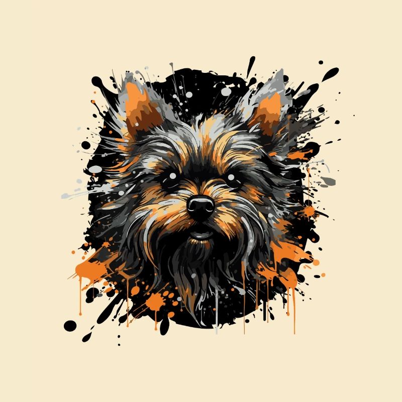 Yorkshire Terrier Splatter