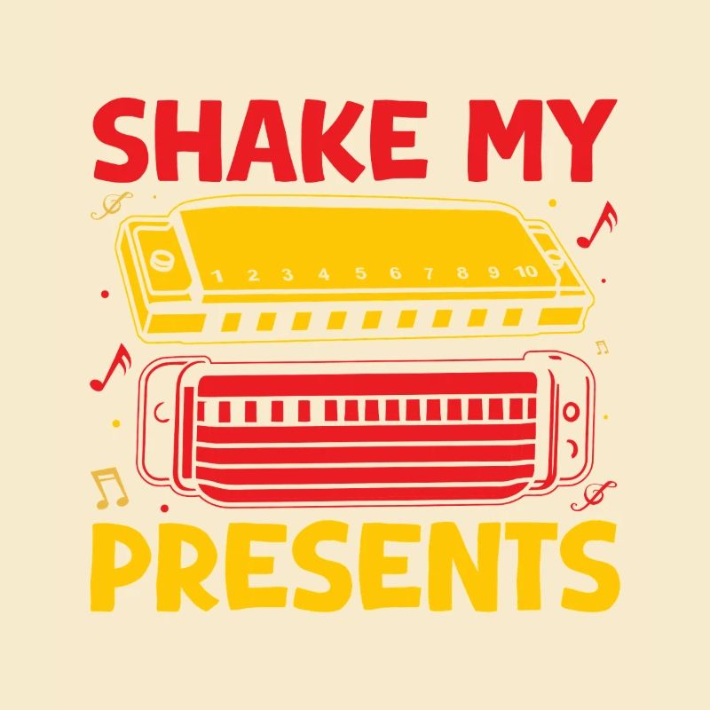 Harmoniciste drôle Shake My Present Harmonica