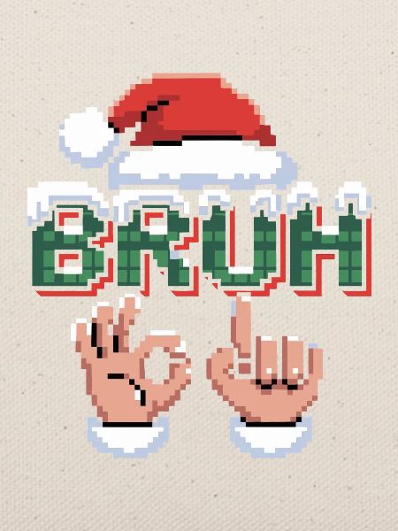 Santa 67 Bruh Weihnachtsmeme