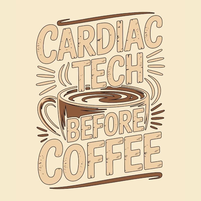 Technicien cardiaque avant le café Techno d’échographie Passionné de café