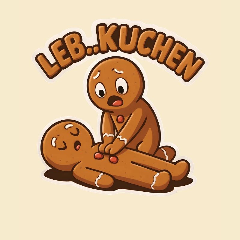 Leb Kuchen Lebkuchen Erste Hilfe Spruch lustig