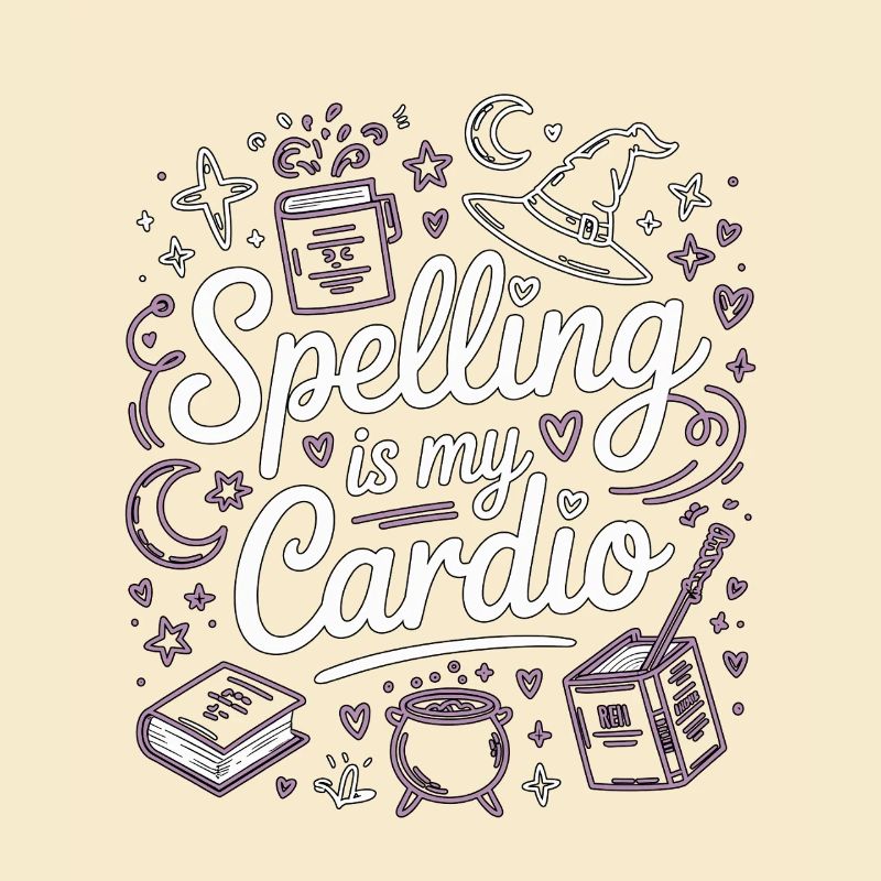 Witchcraft Spelling Is My Cardio Sorcery Wicca