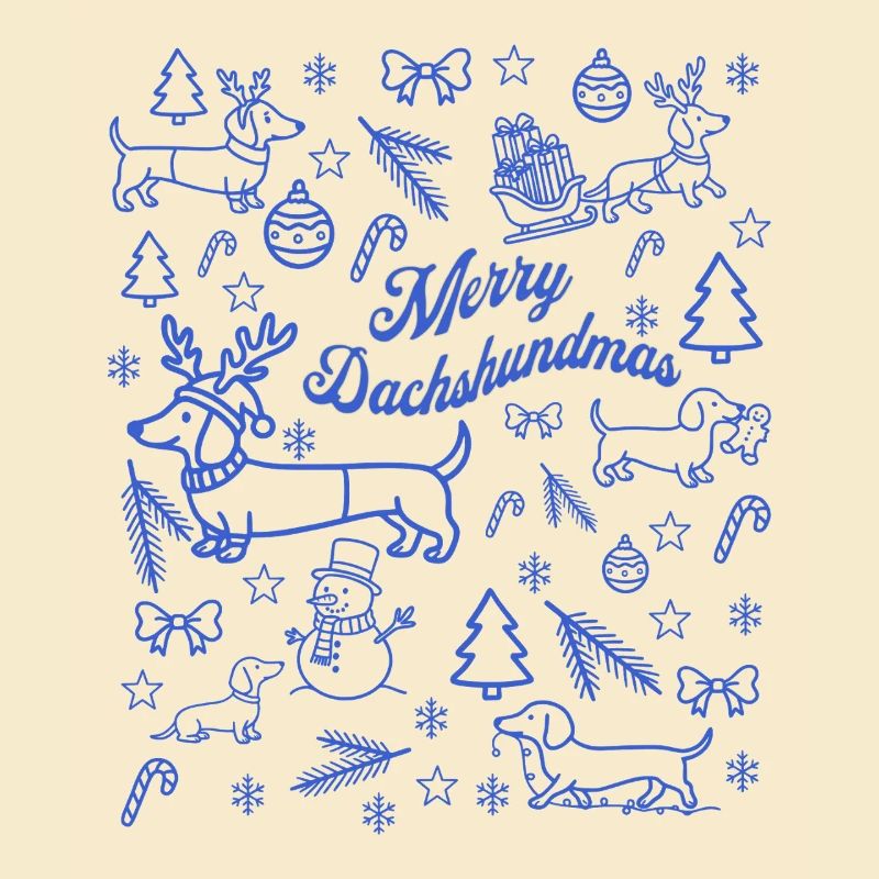 Patron de Noël Teckel