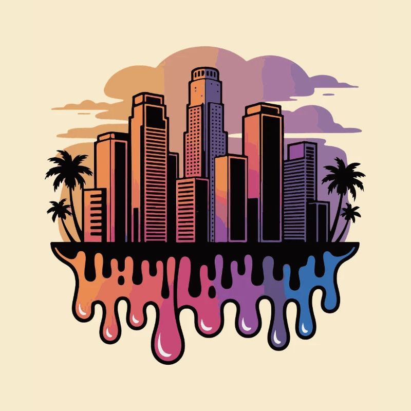 Gradient Skyline Drops
