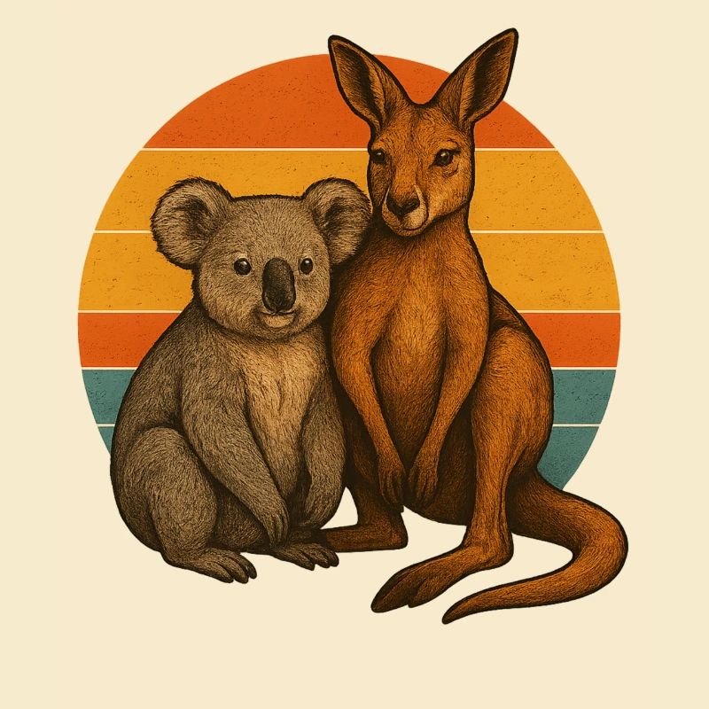 Koala und Känguru