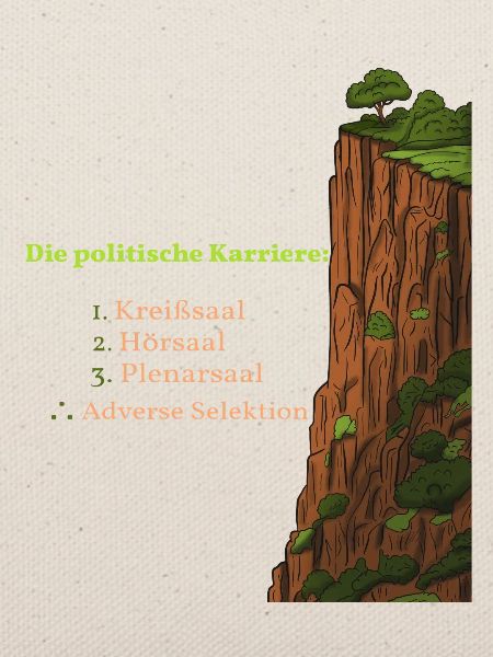 Die politische Karriere!