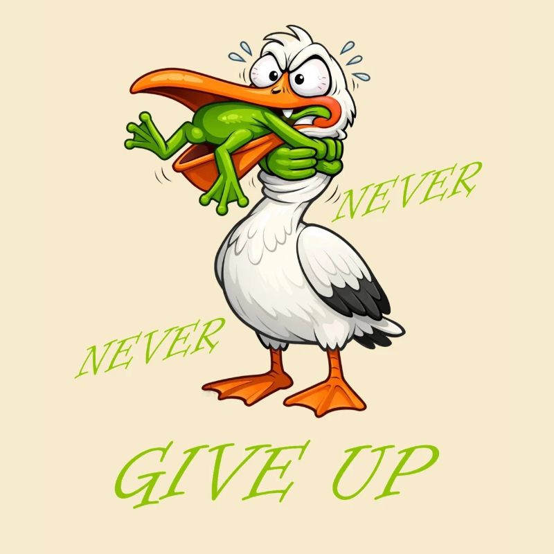 Stork - Never Give Up Frog
