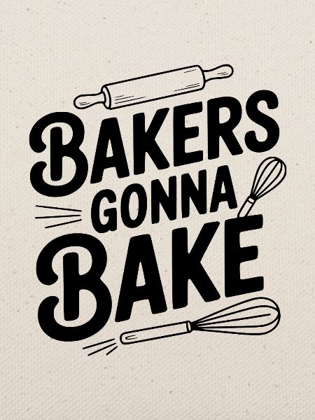 Bäcker gehen zum Backen