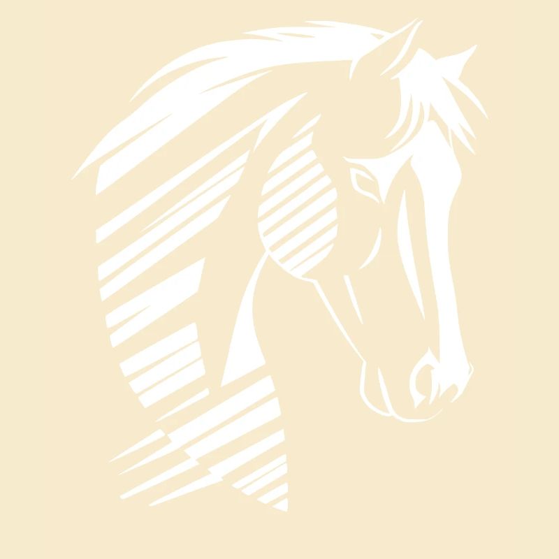 Pferdekopf Silhouette – Starkes Design