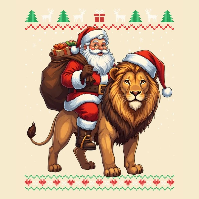 Fun Ugly Santa Weihnachtspullover