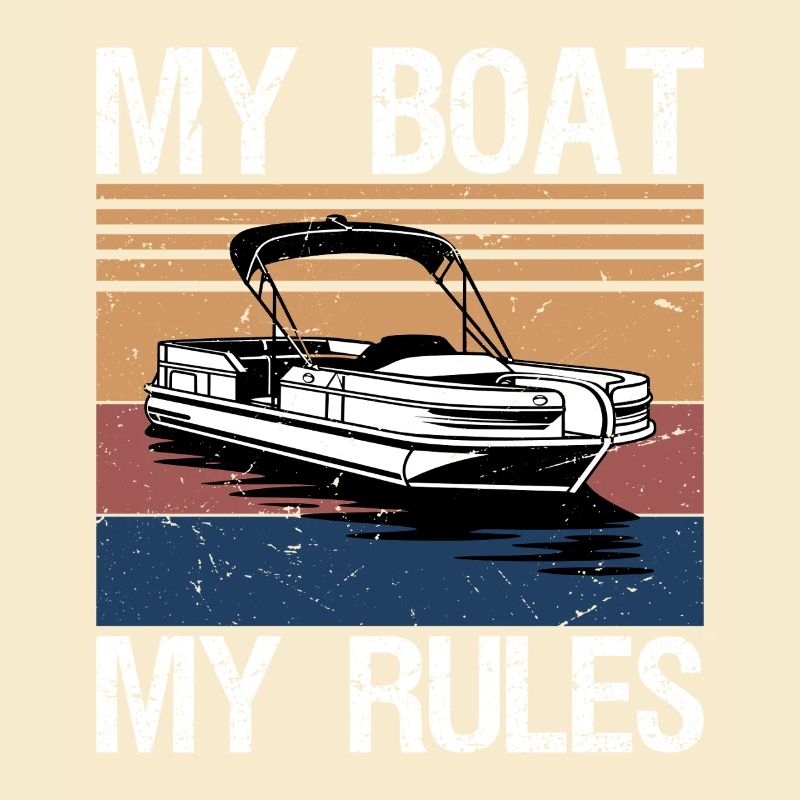 My Boat My Rules Funny Boating Captain Gift
