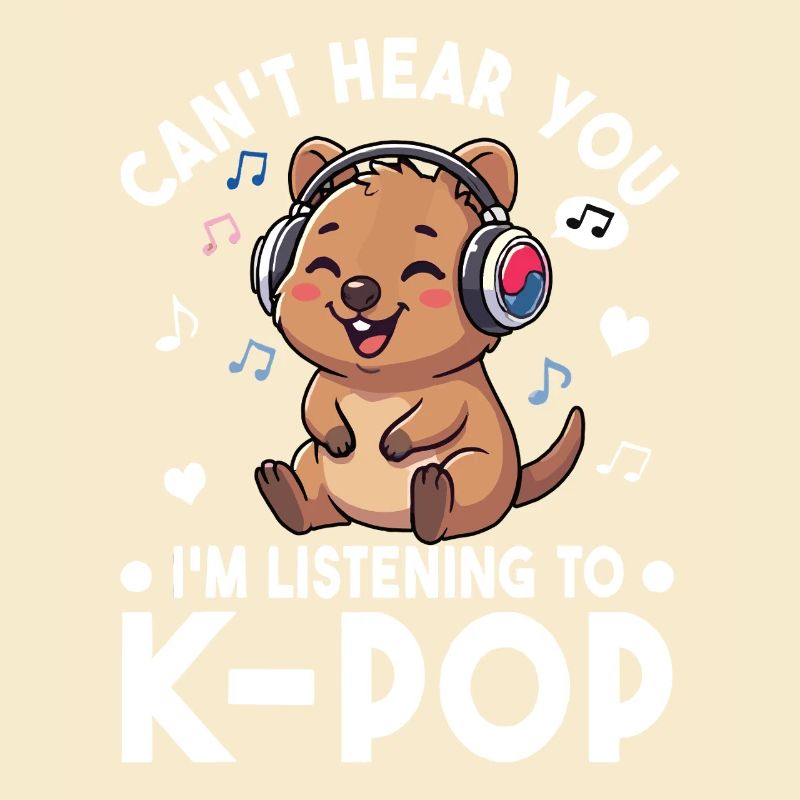 K-Pop Quokka – Süßes Musik Fan Statement Design