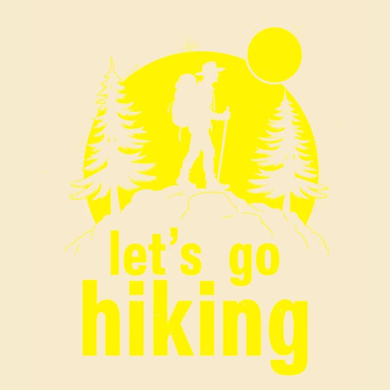 Let's go hiking Bergsteiger Wanderer Silhouette