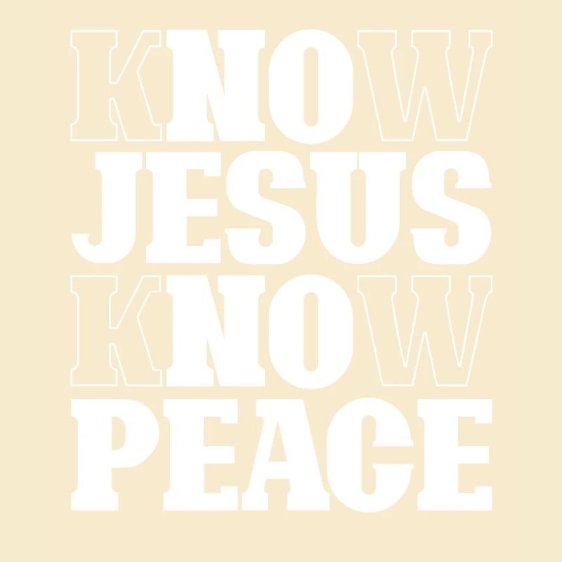Know Jesus Know Peace Lettering