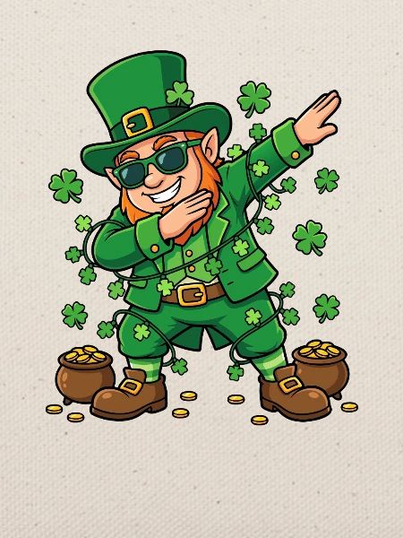 Dabbing Leprechaun St. Patrick's Day Leprechaun