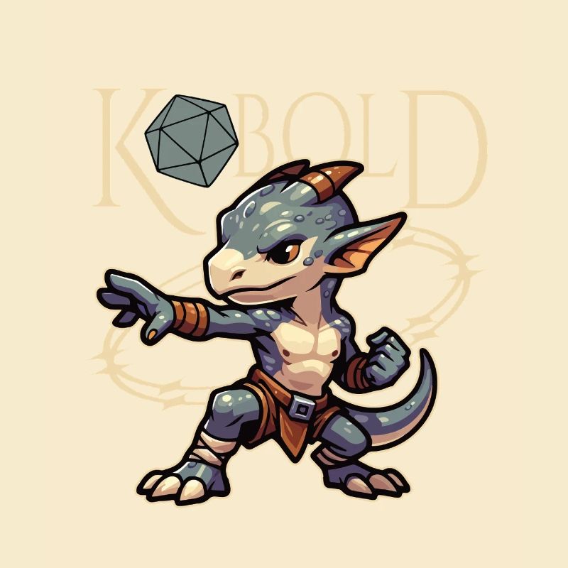 Kobold Warrior and Dice