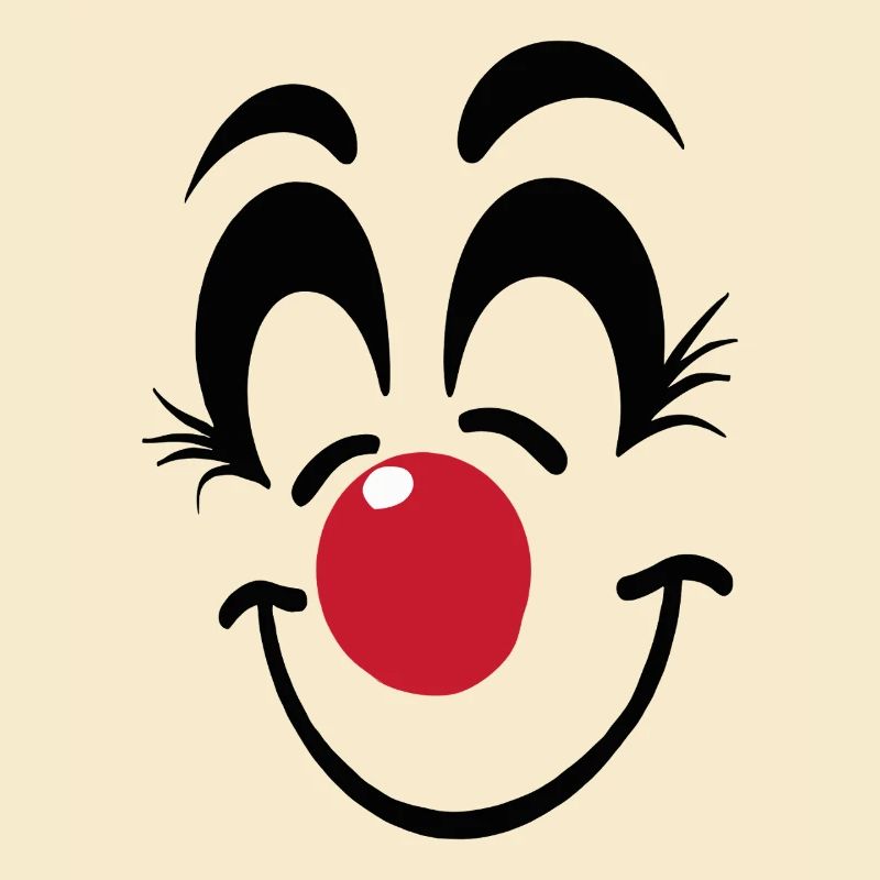 Carnaval du visage de clown joyeux Carnaval Carnaval