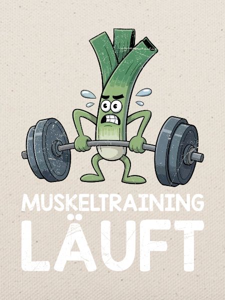 Gewichtheber MUSKELTRAINING LÄUFT Lustiges